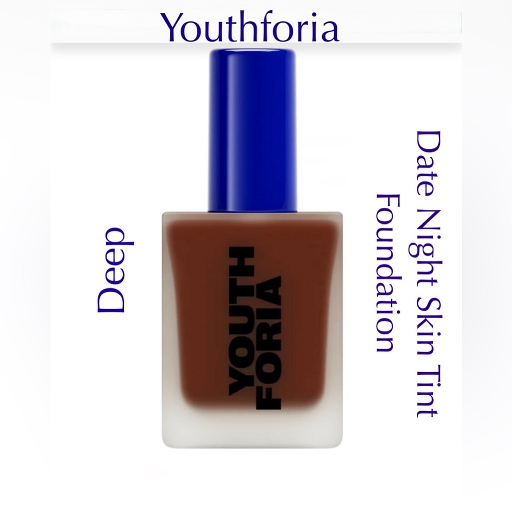 Youthforia Date Night Skin Tint Serum Foundation - Deep   (BNIB)